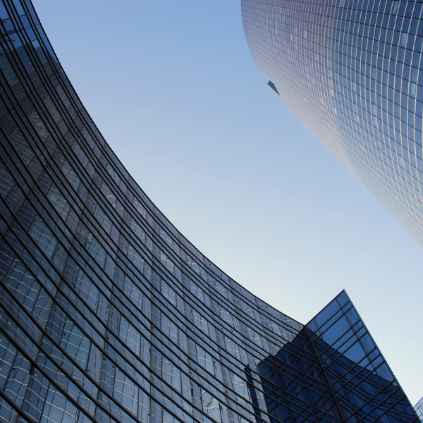 Blue skyscrapers