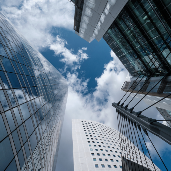 Blue skyscrapers